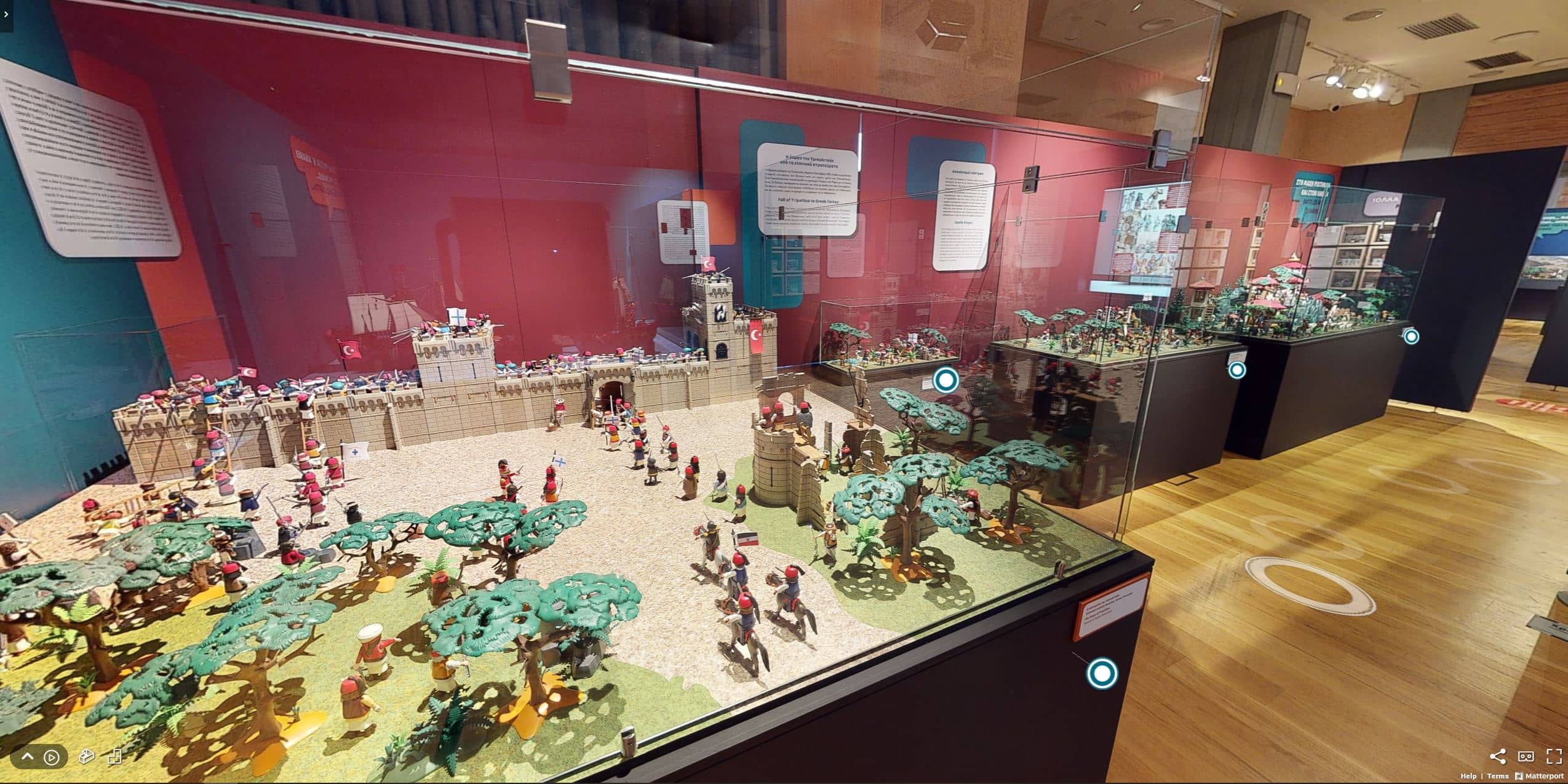 Siege of Tripolitsa" exhibit, diorama by Angelo Giakoumatos, 21 allios, The Greek War of Independence in Playmobil dioramas
