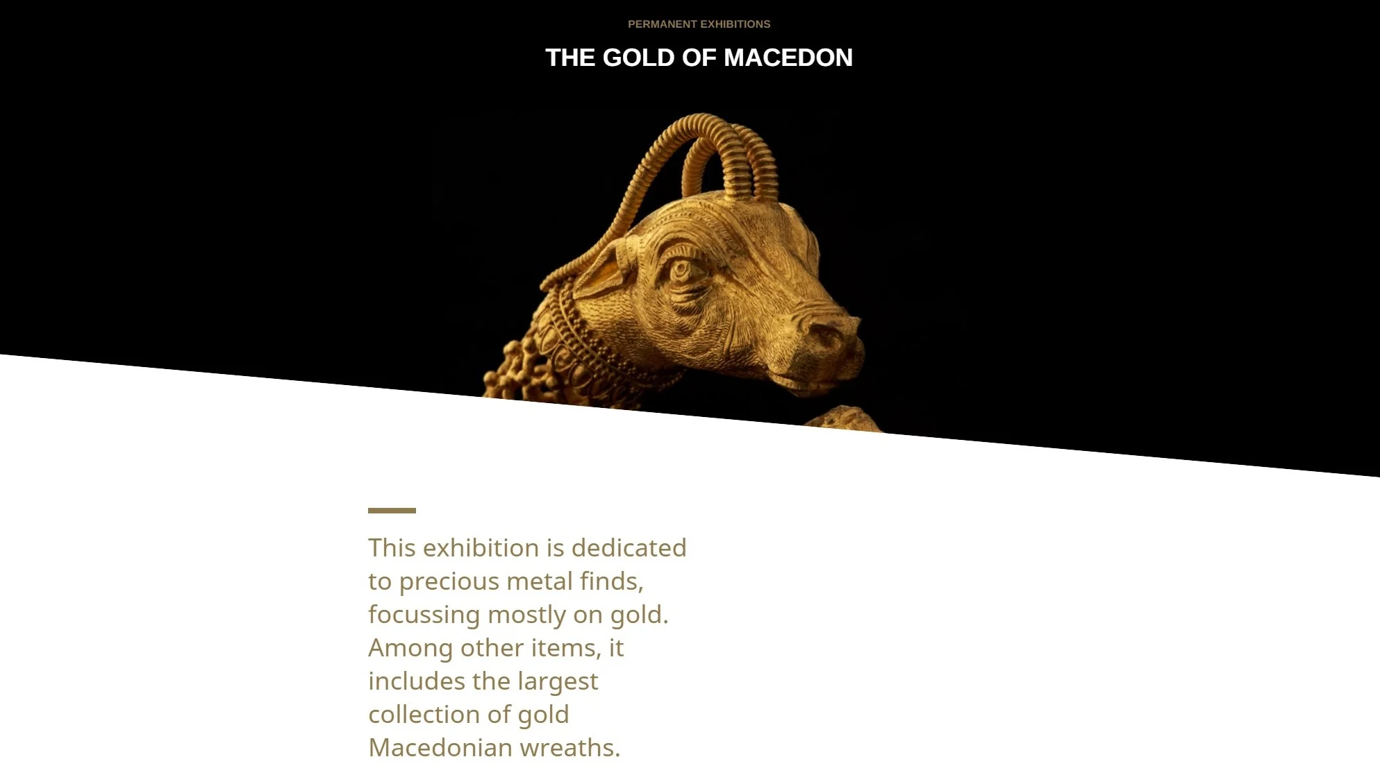 The gold of Macedon, picture from the website of the Archaeological Museum of Thessaloniki