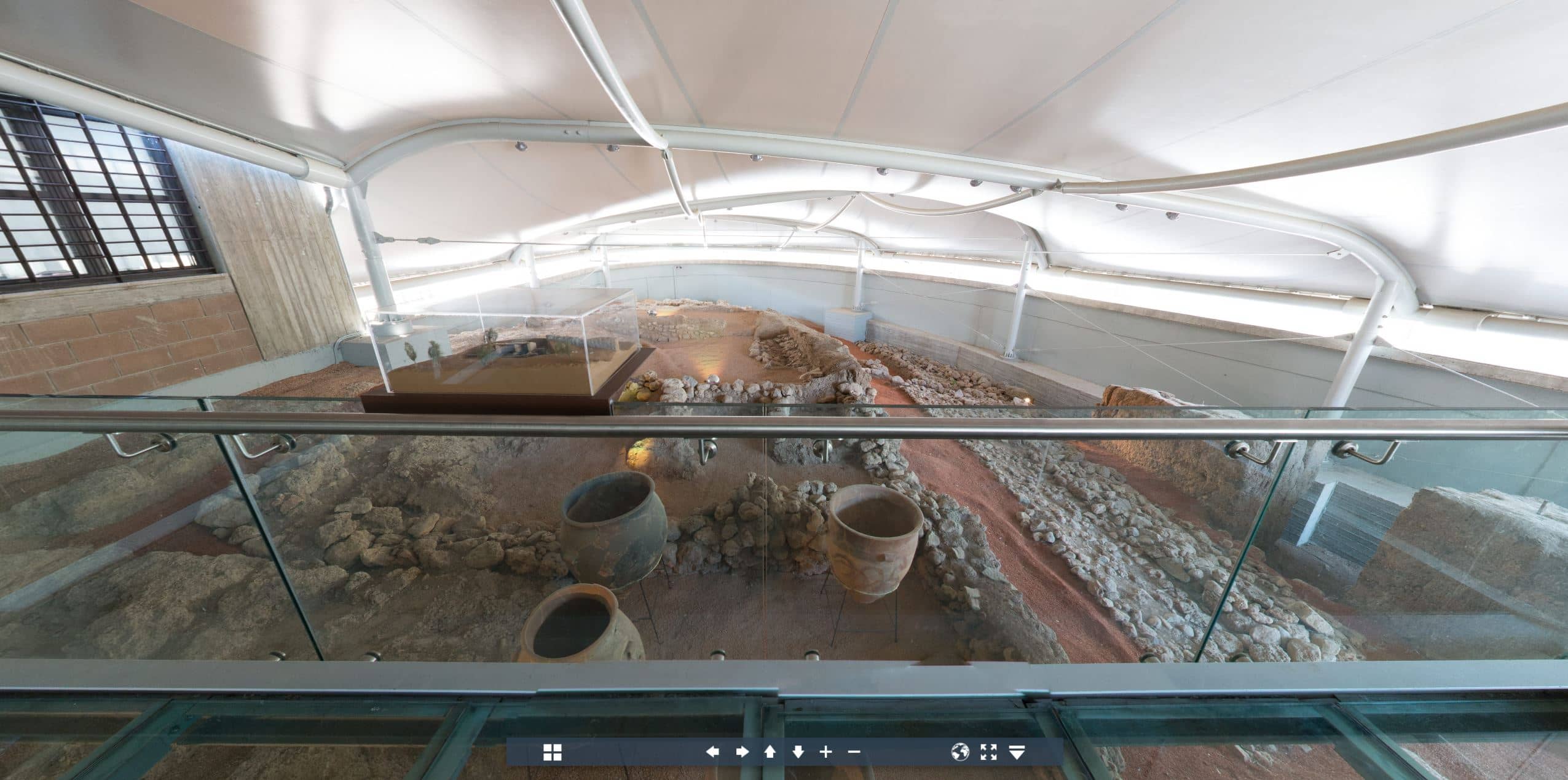 Excavation at the archaeological museum of Thebes, virtual tour