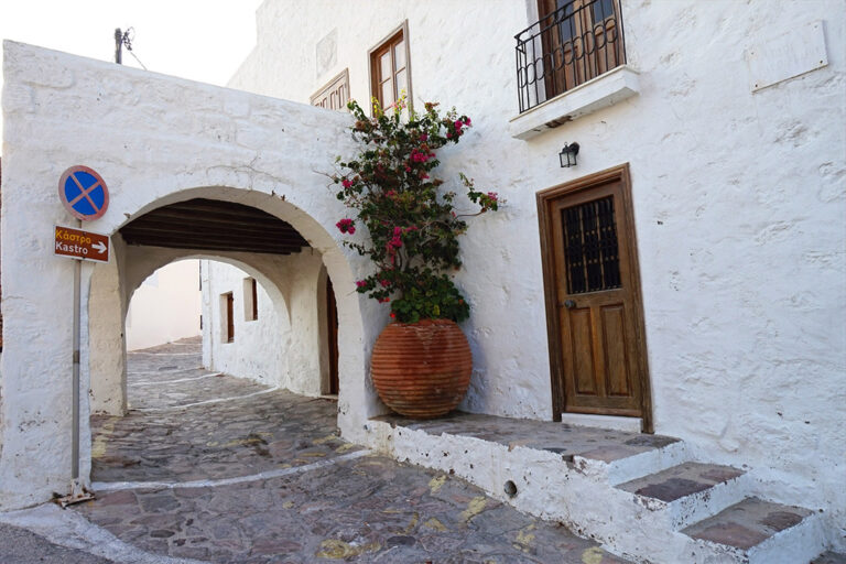 Street in Plaka, Milos Island, Greece